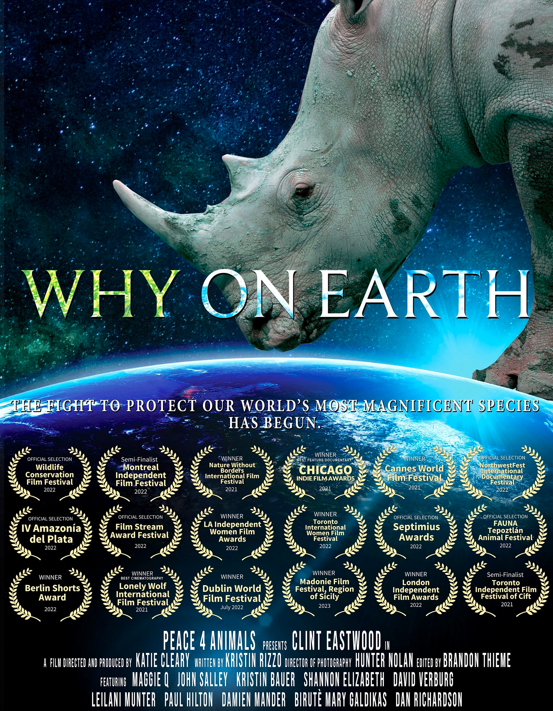 Why on Earth | Featuring Clint Eastwood and Katie Cleary – The Fight to  Protect the World's Most Magnificent Species has Begun